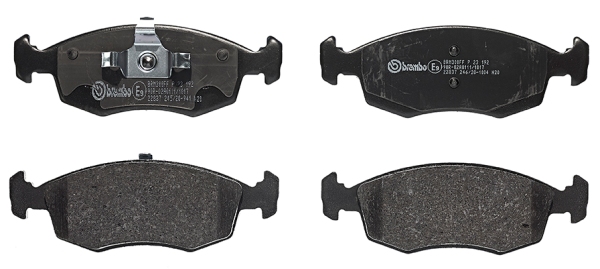 A.B.S. P 23 192 BREMBO Bremsbelagsatz, Scheibenbremse